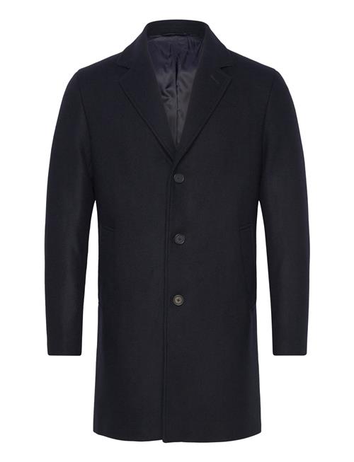 Se Lightweight Recycled Wool Coat Mango Navy ved Booztlet