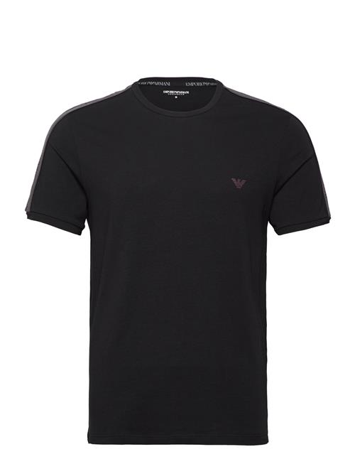 Men's Knit V Neck T-Shirt Emporio Armani Black