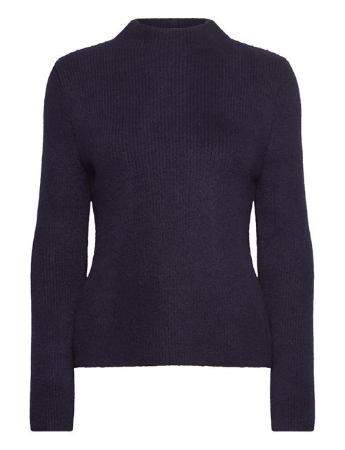 Knitted Sweater With Perkins Neck Mango Navy