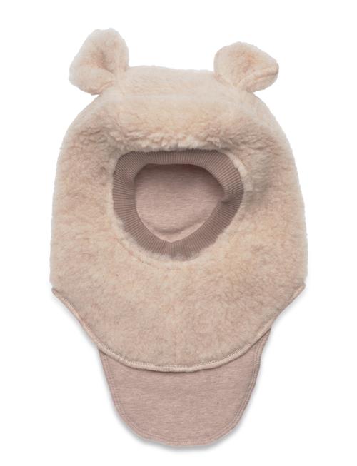 Balaclava Ears Wool Teddy Huttelihut Beige