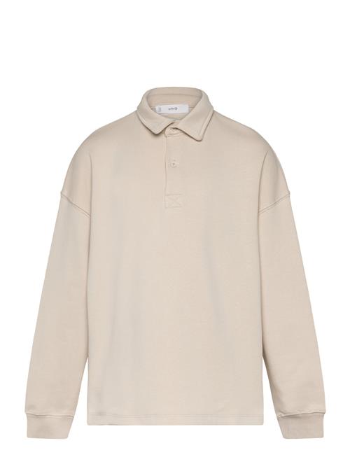 Long Sleeves Cotton Polo Mango Cream