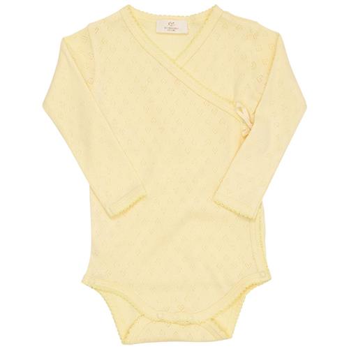 Copenhagen Colors Babybody I Pointelle Bleggul 74 cm  Gul  74 cm  kvinde