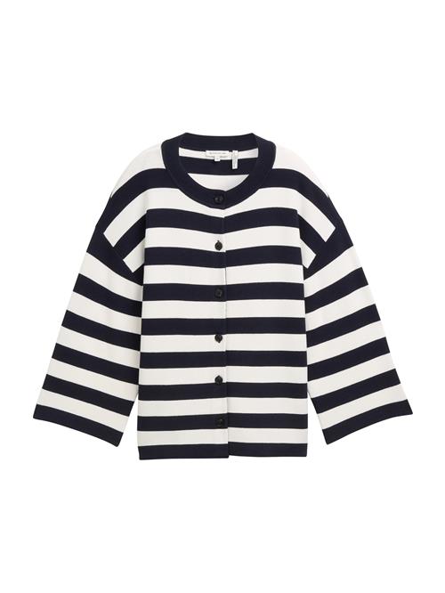 TOM TAILOR Cardigan  navy / offwhite