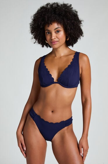 Hunkemöller Rio Bikinitrusse Scallop Blå