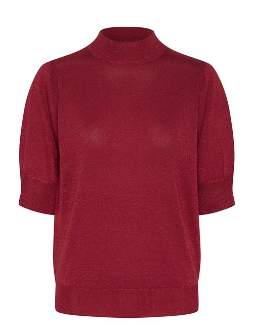 Karegina Turtleneck Pullover Kaffe Burgundy