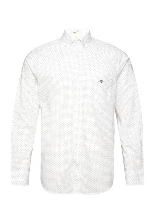 Reg Micro Dot Poplin Shirt GANT White