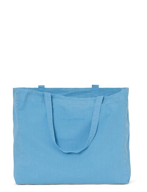 Se Hanna Shopper - Cotton STUDIO FEDER Blue ved Booztlet