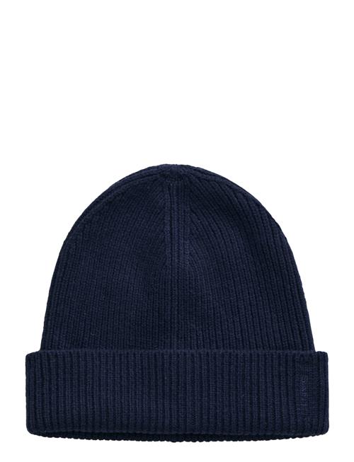 Fine Knitted Wool Beanie GANT Navy