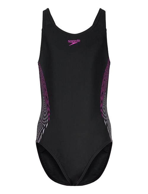 Girls Placmement Muscleback Speedo Purple