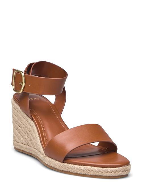 Wedge Buckle Sandals Mango Brown