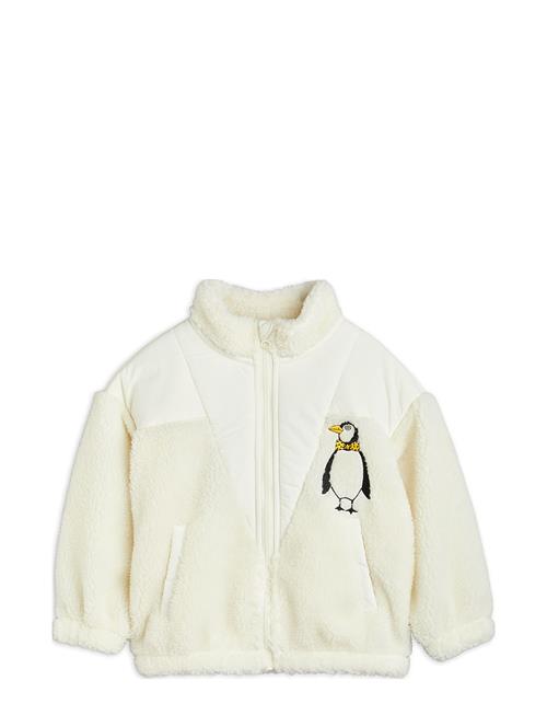 Penguin Pile Zip Cardigan Mini Rodini White