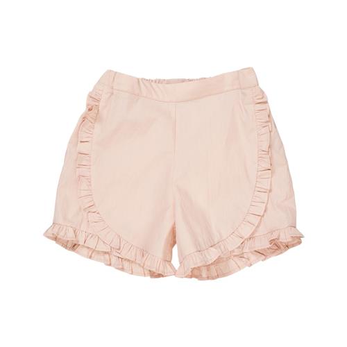 Copenhagen Colors Shorts I Poplin Med Frynser Dusty Rose 104cm  Lyserød  104 cm  kvinde