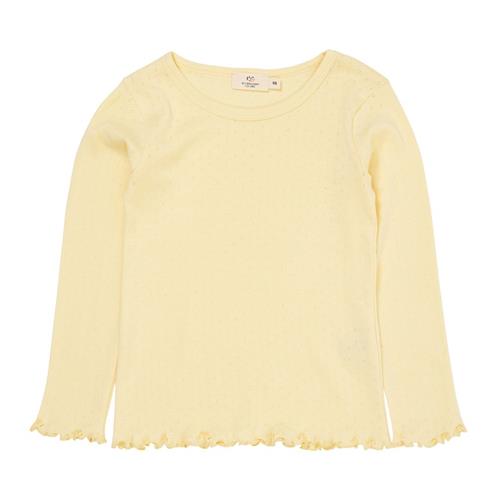 Copenhagen Colors Summer Langærmet Pointelle Tee Light Yellow | Gul | 98 cm