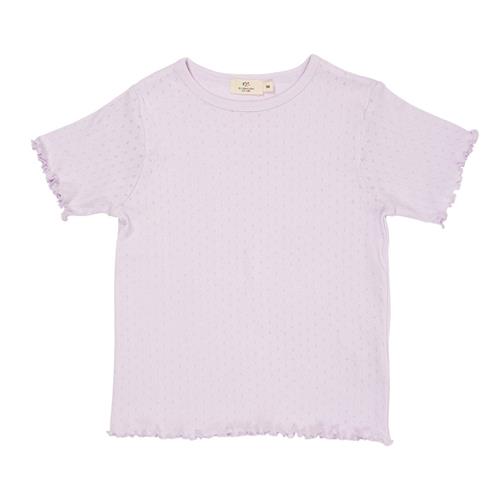 Copenhagen Colors Summer Pointelle T-shirt Lavender | Lilla | 110 cm