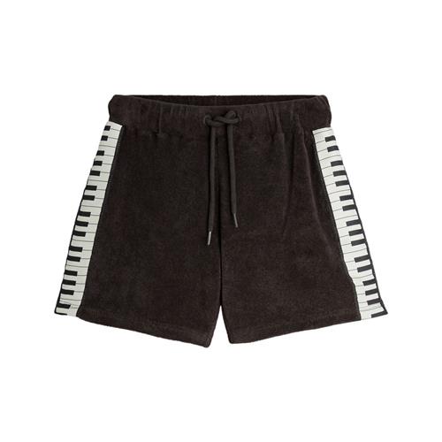 Se Mini Rodini Piano Terry Sweatshorts Brown 92/98 cm  Brun  92/98 cm  Unisex ved Babyshop