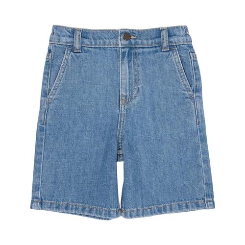 Copenhagen Colors Denimshorts Med Brede Ben Light Blue Indigo Washed 128 cm  Blå  128 cm  mand