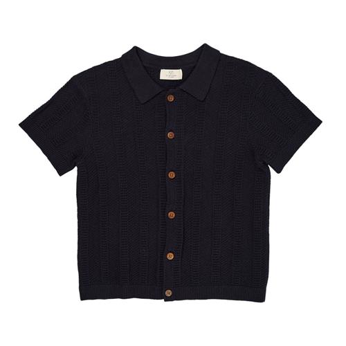 Copenhagen Colors Mønstret Skjorte Navy 110 cm  Blå  110 cm  mand