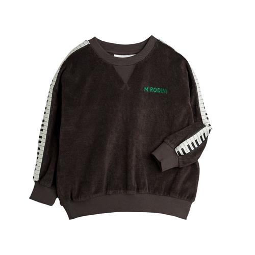 Se Mini Rodini Piano Terry Sweatshirt Brown 104/110 cm  Brun  104/110 cm  Unisex ved Babyshop