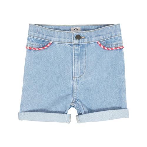Copenhagen Colors Denim Shorts Light Blue Indigo Washed 110 cm  Blå  110 cm  kvinde