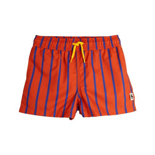 Mini Rodini Vertical Stripe Aop Badeshorts Red | Rød | 92/98 cm