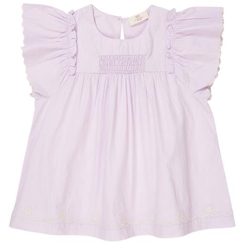 Copenhagen Colors Poplinbluse Med Flæseærmer Lavender 104cm  Lilla  104 cm  kvinde
