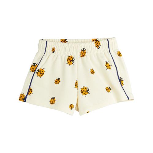 Mini Rodini Ladybugs Aop Sweatshorts Shorts Offwhite 128/134 cm  Creme  128/134 cm  Unisex