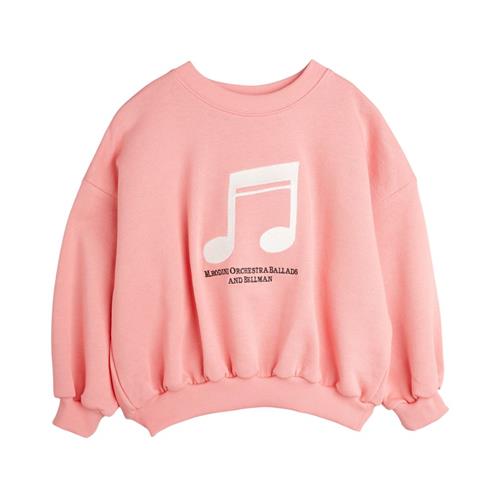 Mini Rodini Note Sweatshirt Pink 116/122 cm  Lyserød  116/122 cm  Unisex