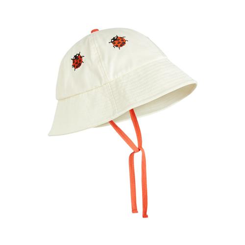 Mini Rodini Ladybug Solhat Offwhite 52/54 cm  Creme  52/54 cm  Unisex