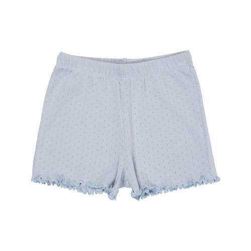 Copenhagen Colors Summer Pointelle Shorts Dusty Blue 104cm  Blå  104 cm  kvinde