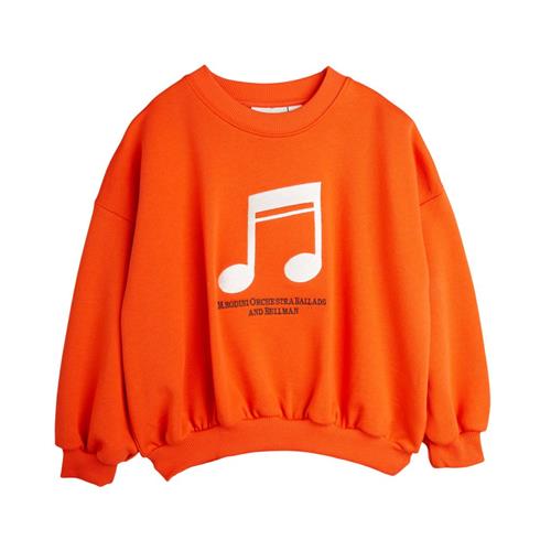 Mini Rodini Note Sweatshirt Red 104/110 cm  Rød  104/110 cm  Unisex