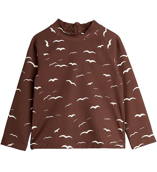 Mini Rodini Badebluse - UV50+ - Seagull - Brun