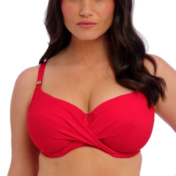 Fantasie Ottawa Uw Wrap Front Full Cup Bikini Top Rød D 75 Dame