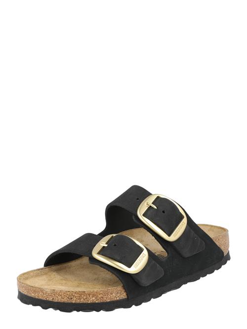 BIRKENSTOCK Pantoletter 'Arizona'  guld / sort