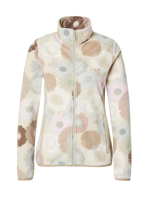 mazine Fleecejakke 'Given'  beige / gammelrosa / pastelrød / offwhite