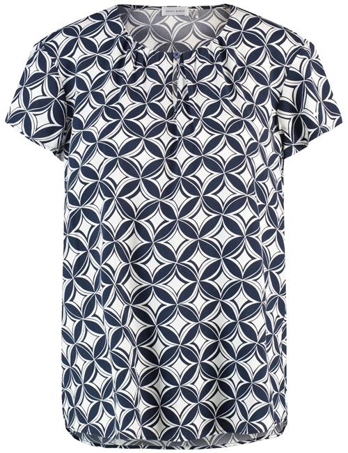 GERRY WEBER Bluse  marin / hvid