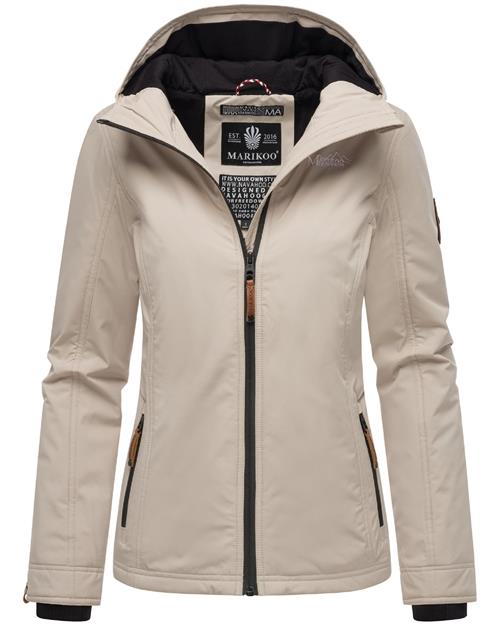 MARIKOO Overgangsjakke 'Brombeere'  beige