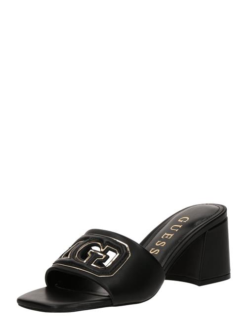 GUESS Pantoletter 'GALS'  guld / sort