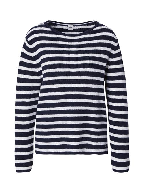 Se BRAX Pullover 'LESLEY'  navy / hvid ved About You