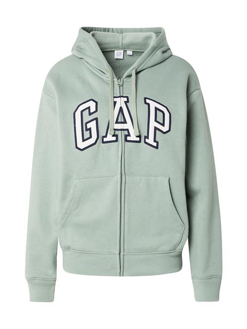 GAP Sweatjakke 'HERITAGE'  navy / pastelgrøn / hvid