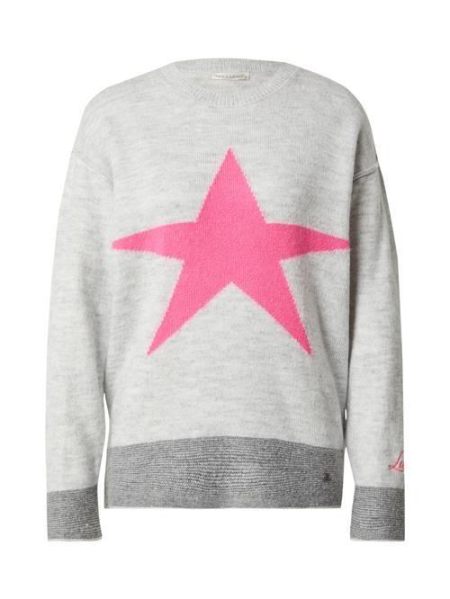 Key Largo Pullover 'BERLIN'  mørkegrå / grå-meleret / lys pink