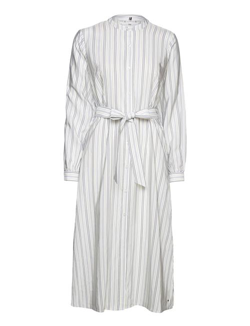 Vis Stripe Midi Shirt Dress Ls Tommy Hilfiger Blue