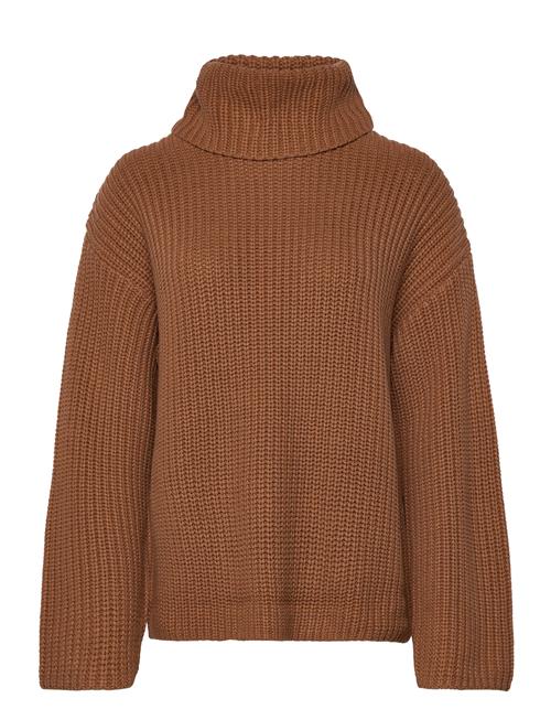 Slfsefika Ls Knit Rollneck Noos Selected Femme Brown