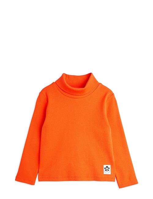 Solid Rib Turtleneck Mini Rodini Orange