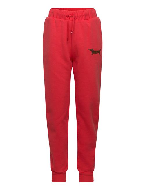 Dog Emb Sweatpants Mini Rodini Red