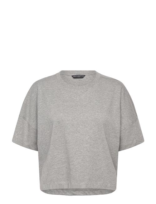 Tally Jrsy Sslv Crewnk Tee French Connection Grey