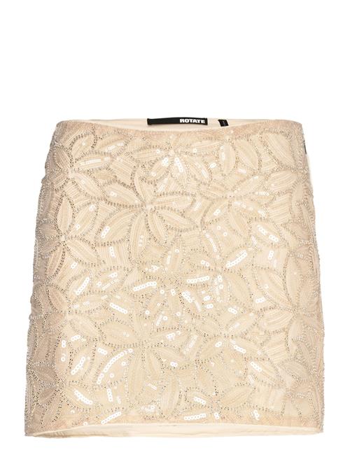 Sequin Mini Skirt ROTATE Birger Christensen Beige