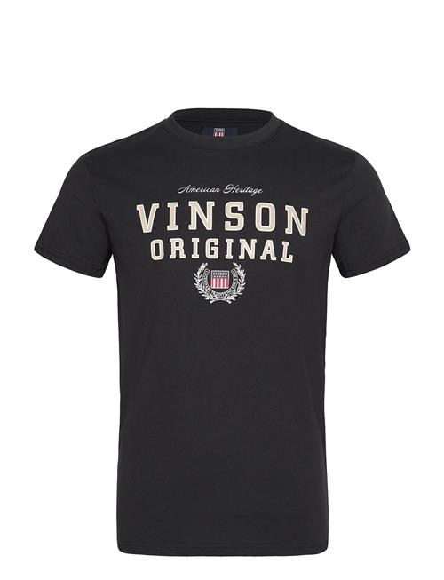 Raz Reg Cot Sj Vin M Tee VINSON Black