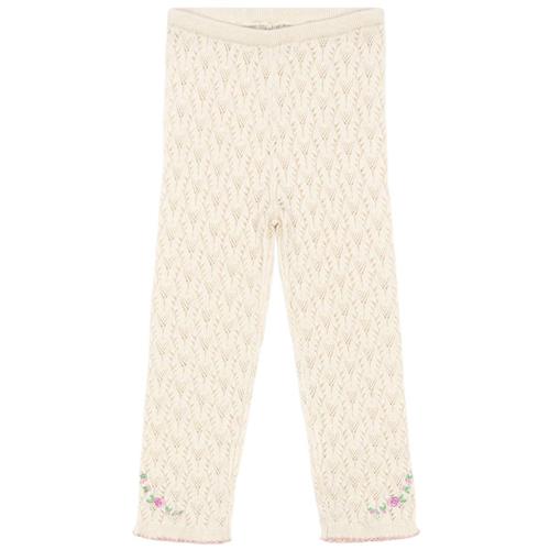 Konges Sløjd Rosier Strikkede Bukser Cream Off White 9 months  Creme  9 måneder  kvinde