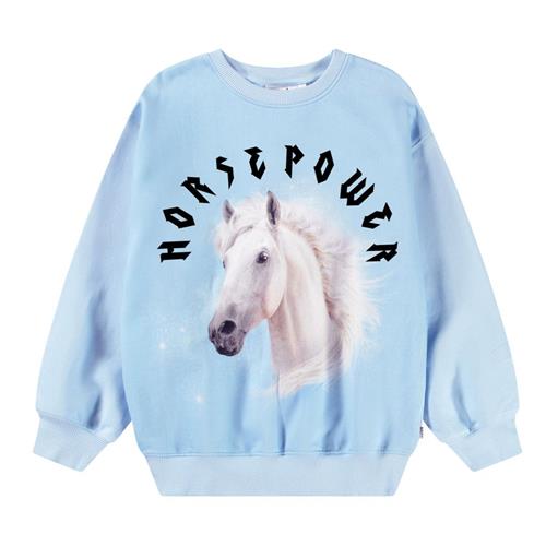 Molo Monti Sweatshirt Horsepower 128 cm  Blå  128 cm  kvinde