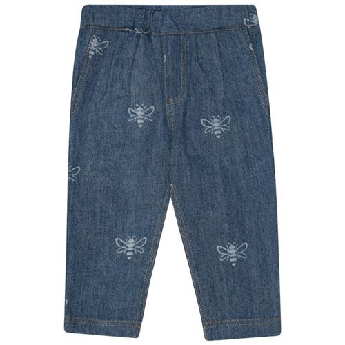 Flöss William Bukser Blue Denim Bee | Blå | 122 cm